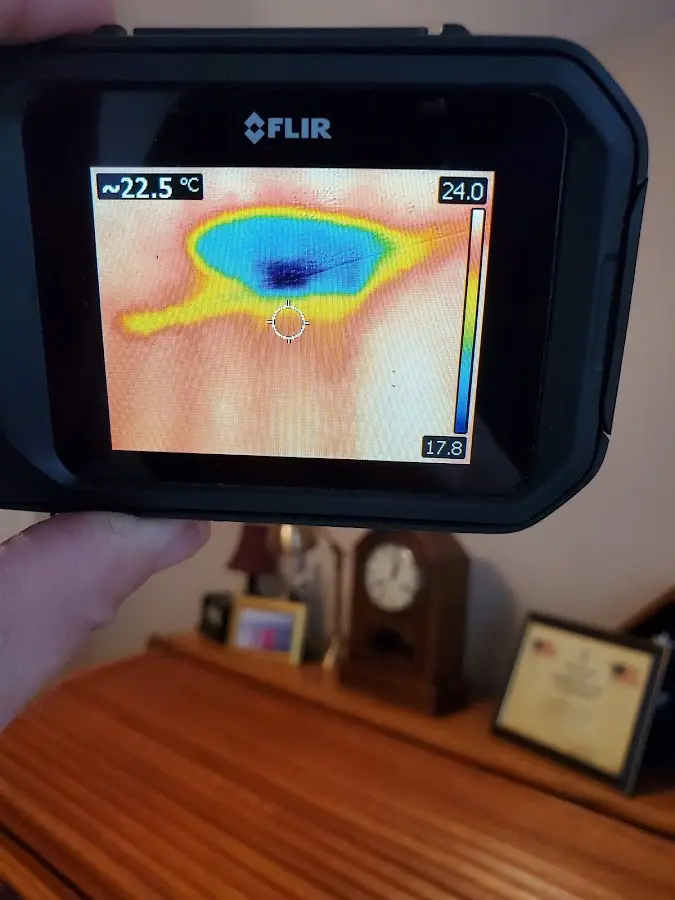 Thermal imaging inspection for water damage in Highland Lakes